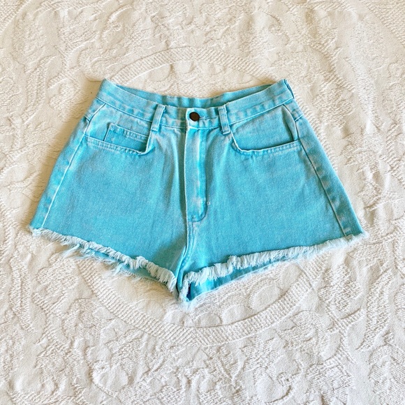Vintage 80’s High Waisted Denim Cut Offs - Picture 1 of 6
